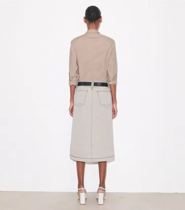 Cotton Canvas Skirt - Image 3