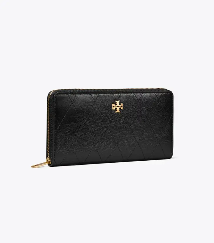 Charlie Quilted Zip Continental Wallet