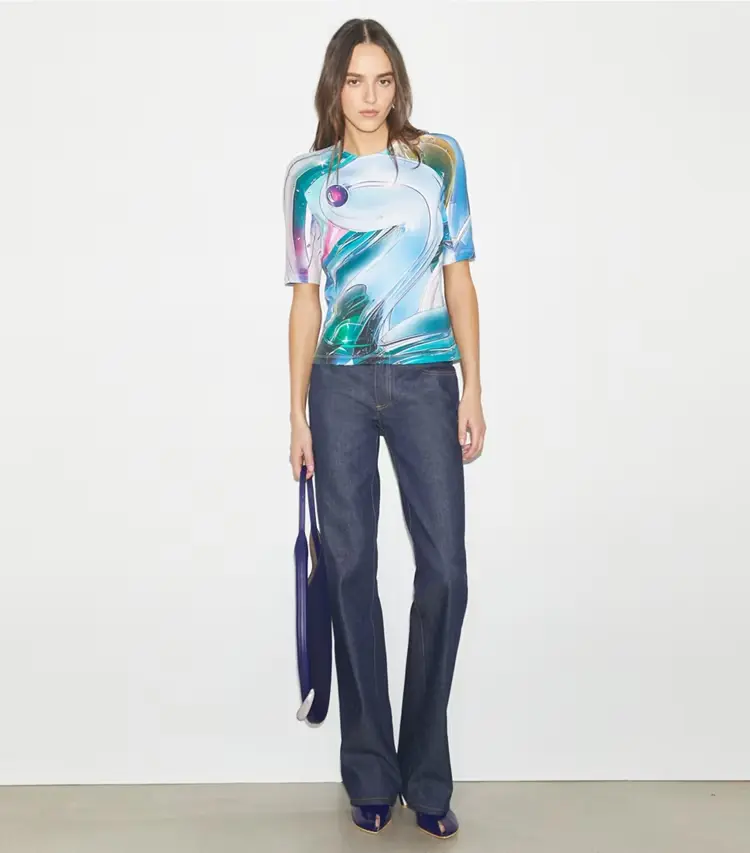 Printed Cotton T-Shirt - Image 2