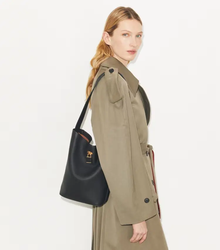 Lock Slim Bucket Bag - Image 2