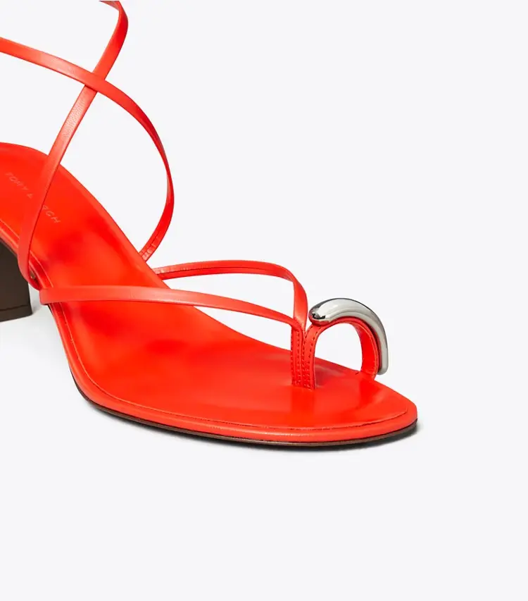 Pierced Multi-Strap Heeled Sandal - Image 4