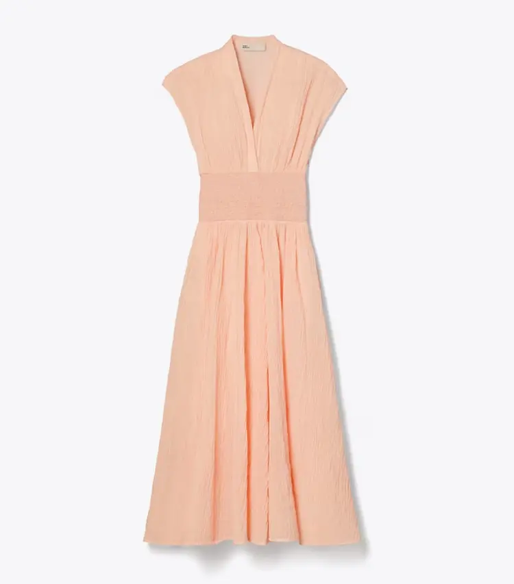V-Neck Linen Dress