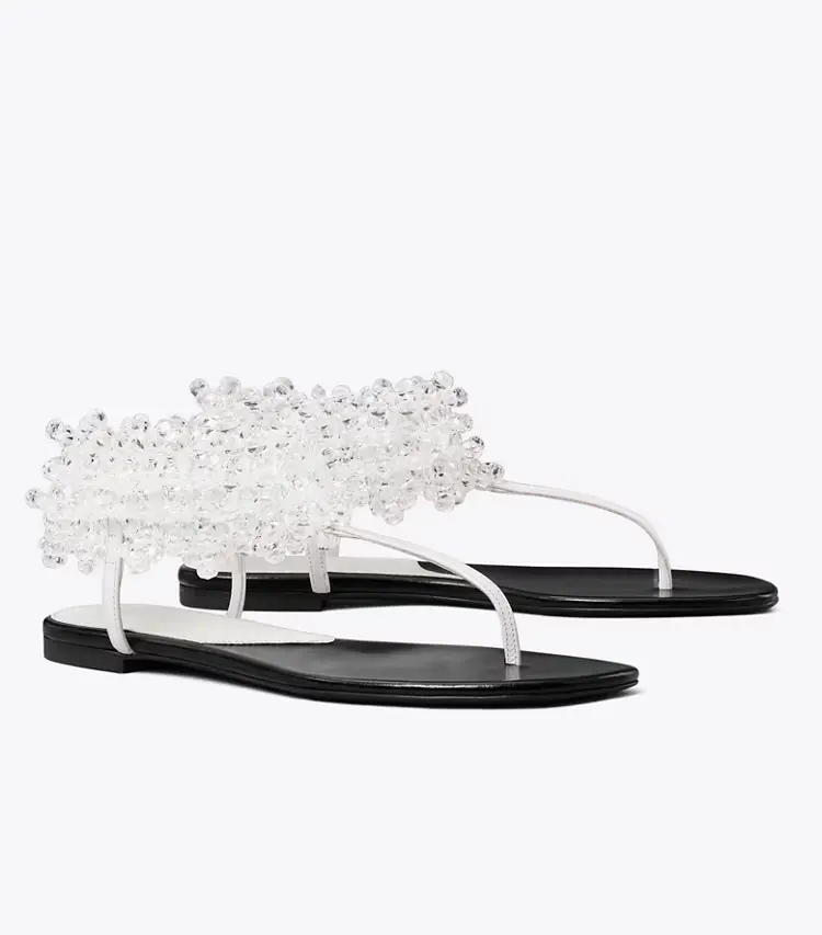 Beaded Flat Sandal