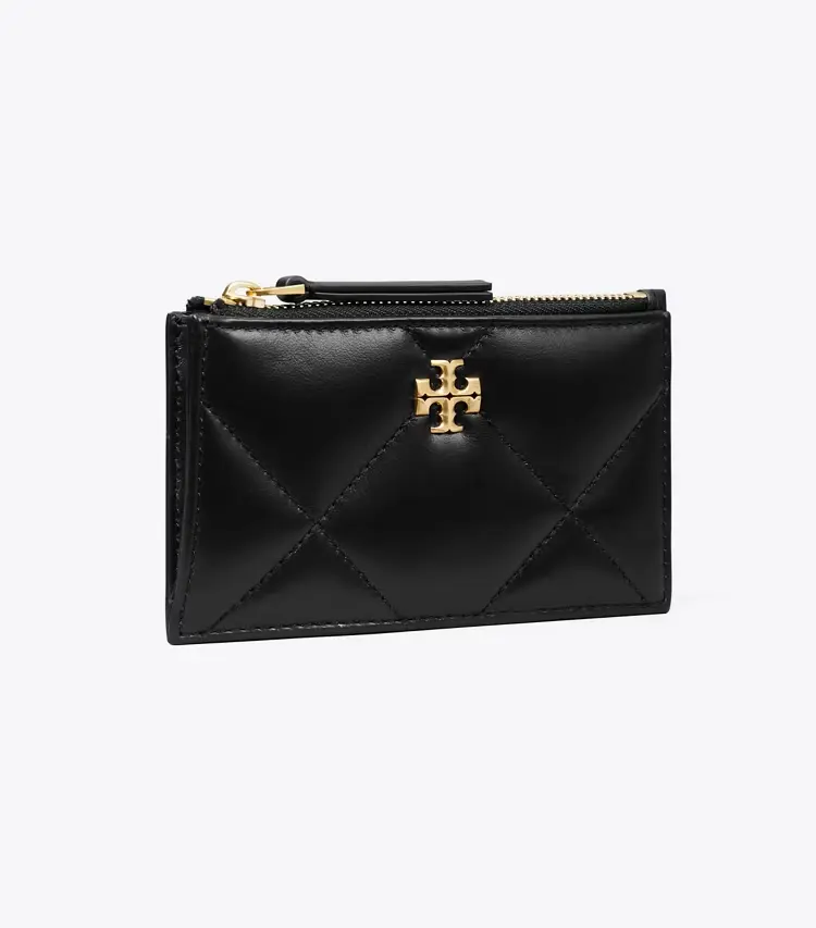 Kira Diamond Quilt Zip Card Case