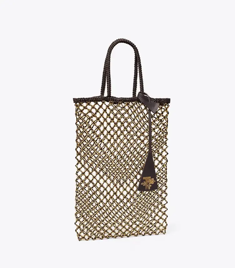 Small Handwoven Chain Mesh Tote