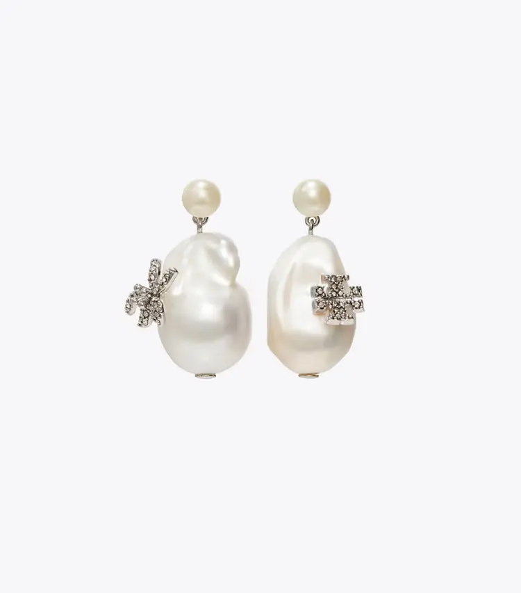 Moondance Pearl And Flower Drop Earrings