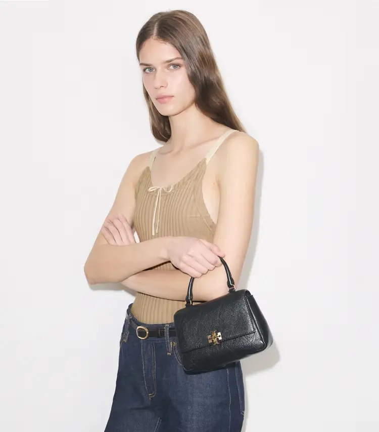 Mini Charlie Quilted Top-Handle Crossbody - Image 3