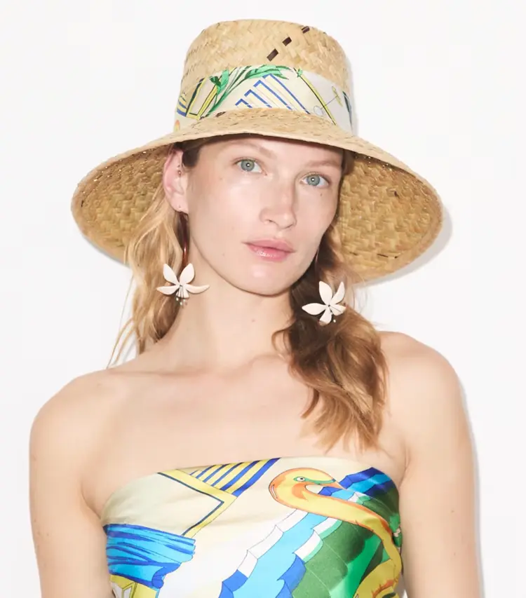 Straw Ribbon Hat - Image 2