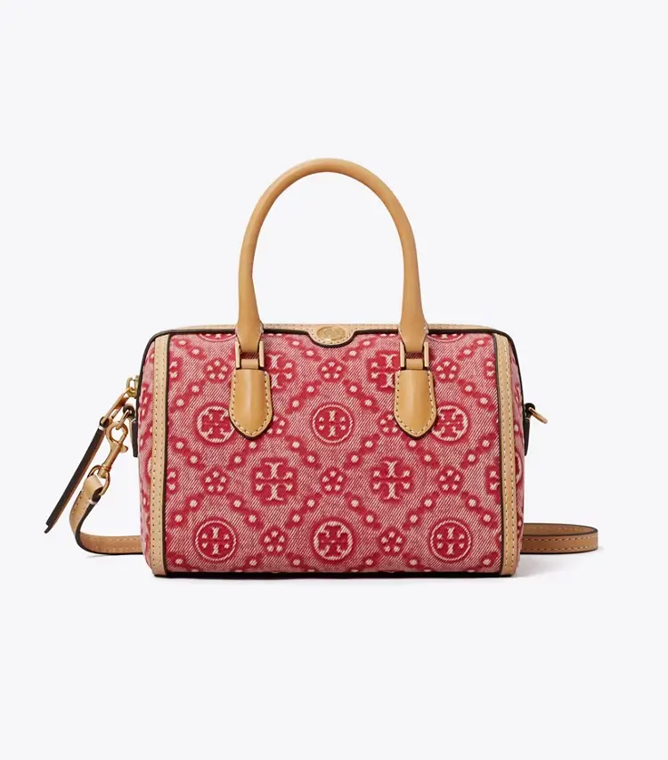 T Monogram Denim Petite Barrel Bag - Image 3