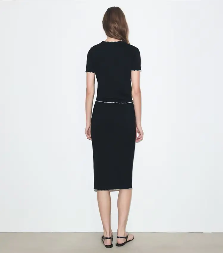 Wool Scalloped Skirt - Image 3