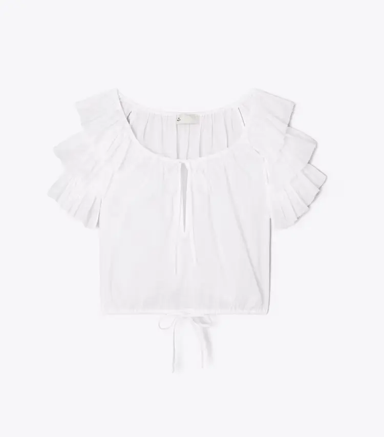 Ruffle Cotton Top
