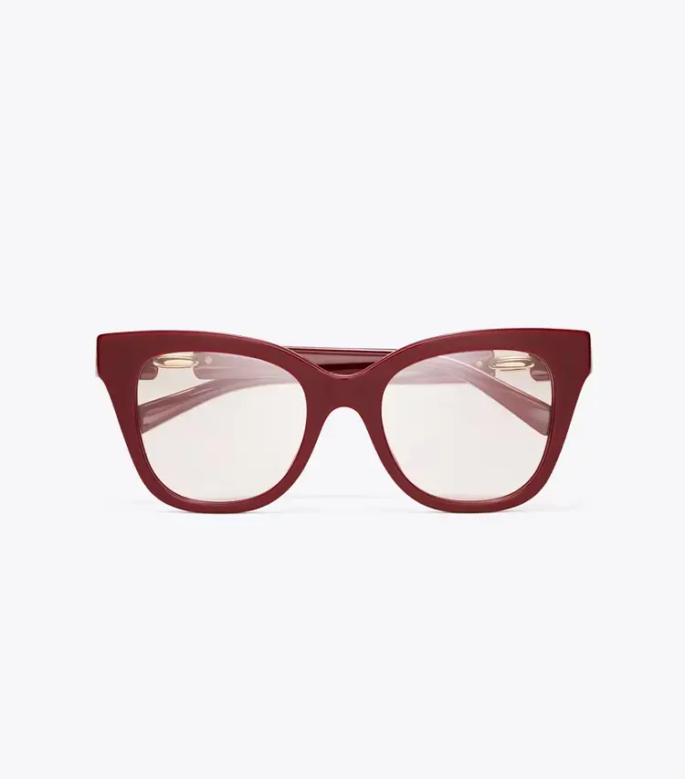Pierced Oversized Cat-Eye Eyeglasses - Image 3