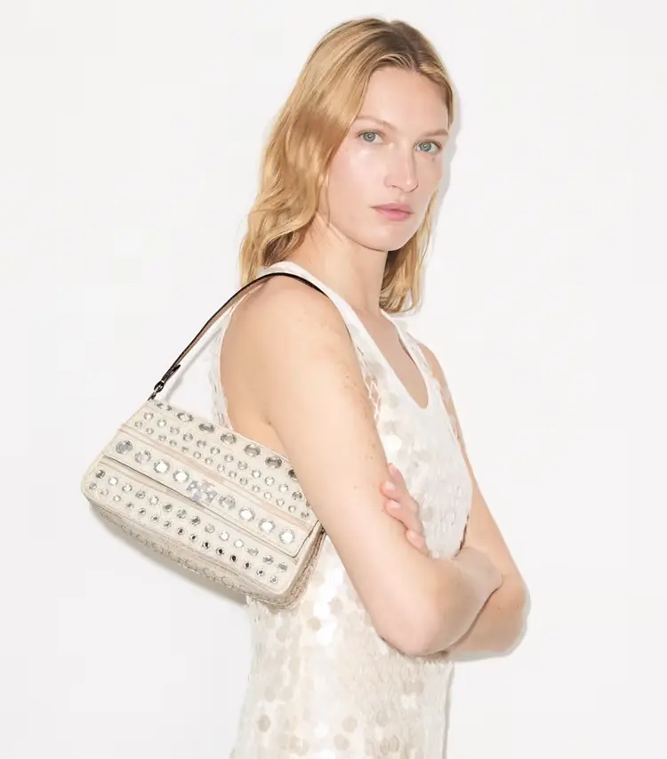 Small Charlie Embellished Shoulder Bag - Image 2