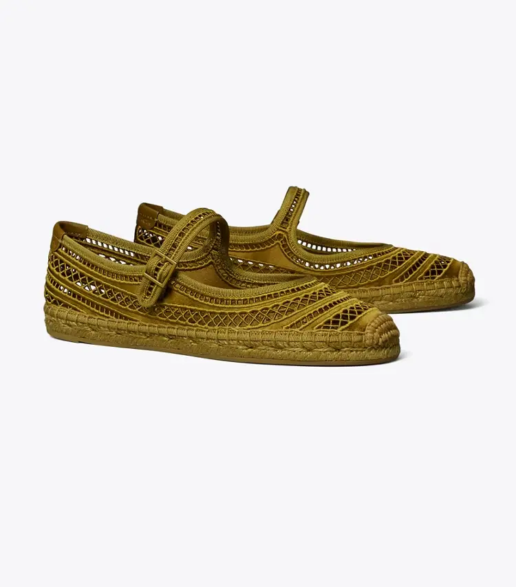 Open Weave Mary Jane Espadrille
