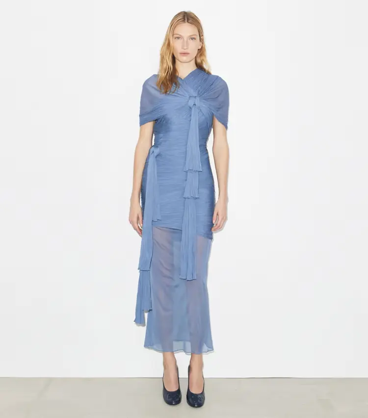 Knotted Viscose Dress - Image 2