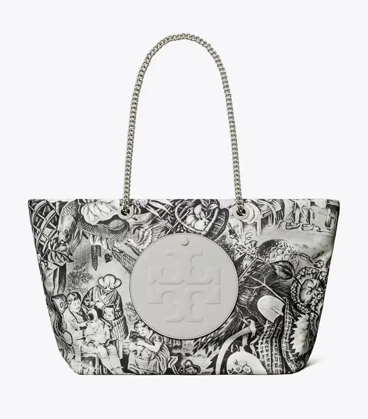 Ella Printed Chain Tote - Image 3
