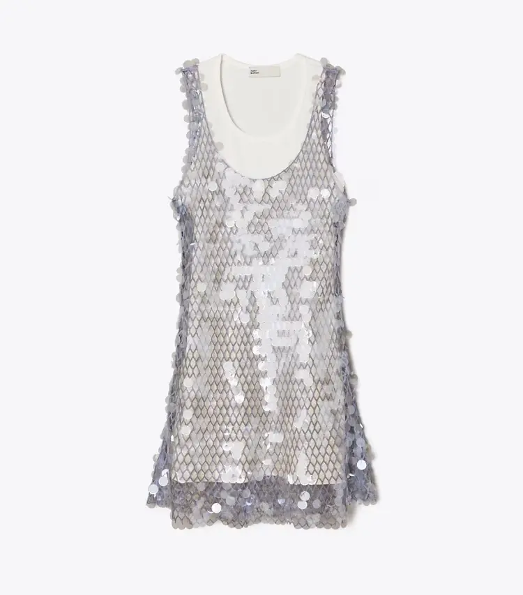 Sequin Mesh Dress