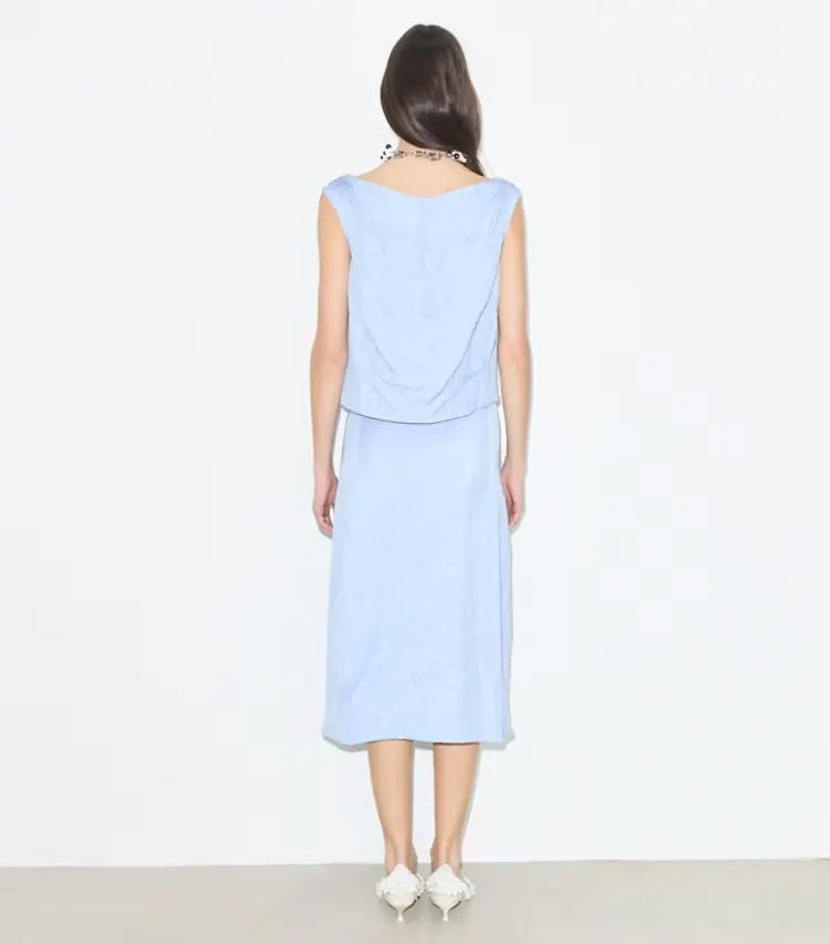 Crinkled Viscose Skirt - Image 3