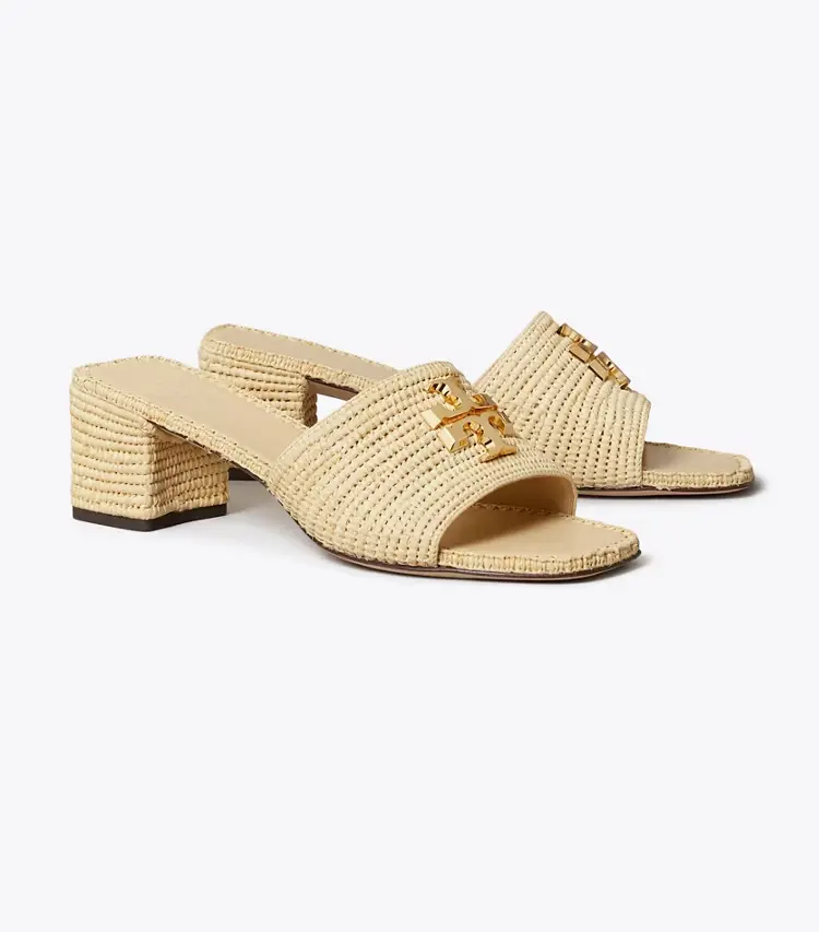 Eleanor Raffia Heeled Sandal