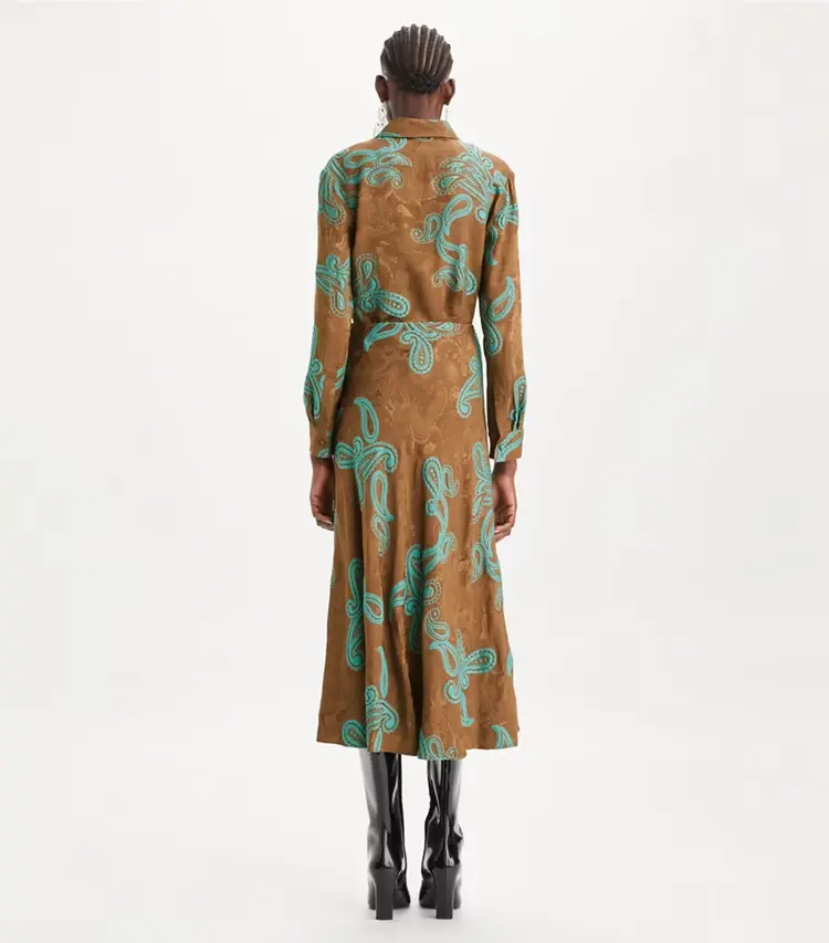 Satin Paisley Skirt - Image 3