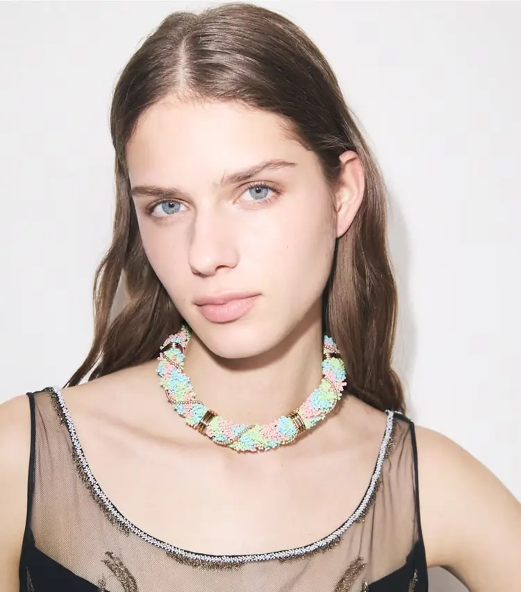 Beaded Short Necklace - Image 3