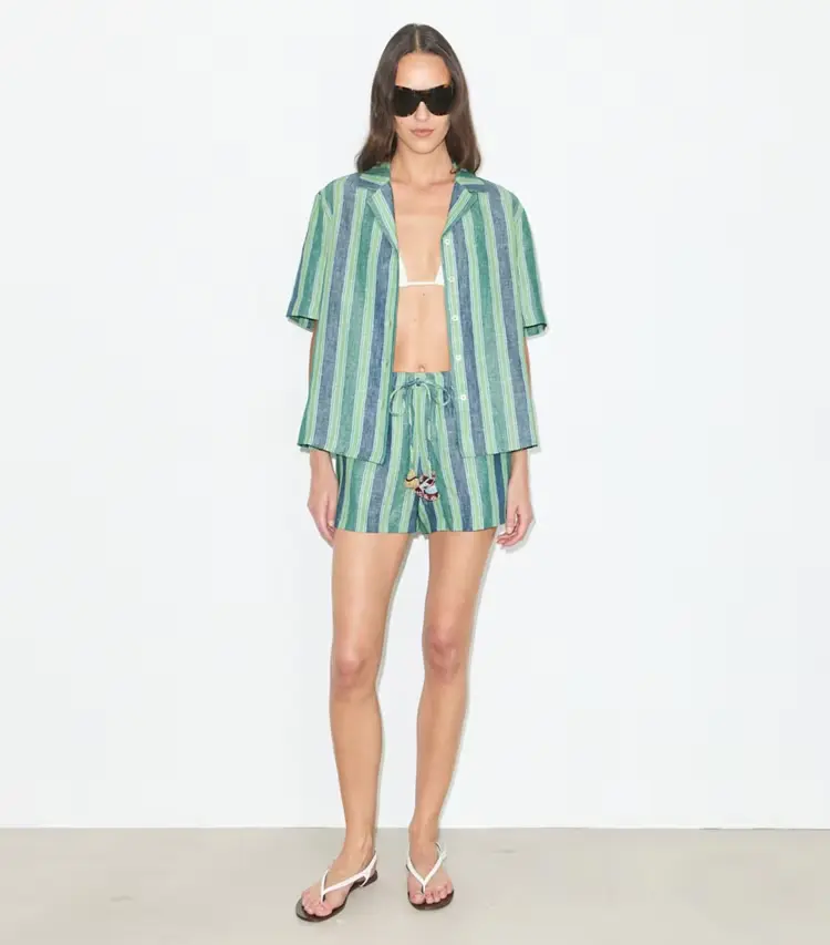 Striped Linen Top - Image 3
