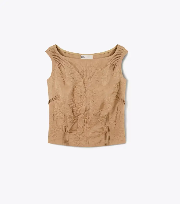 Crinkled Viscose Top