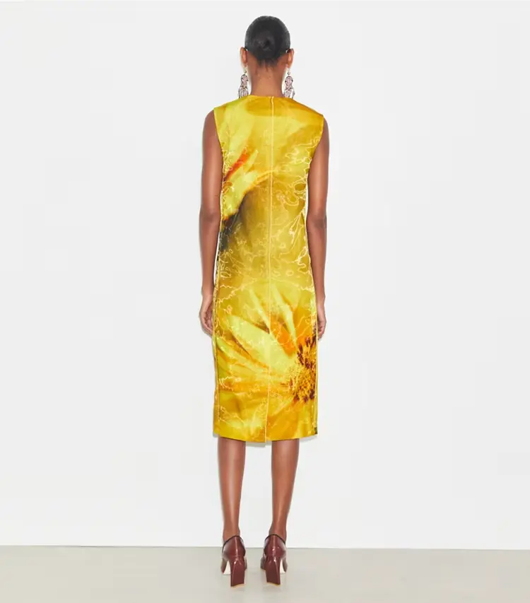 Printed Organza Dress - Image 3