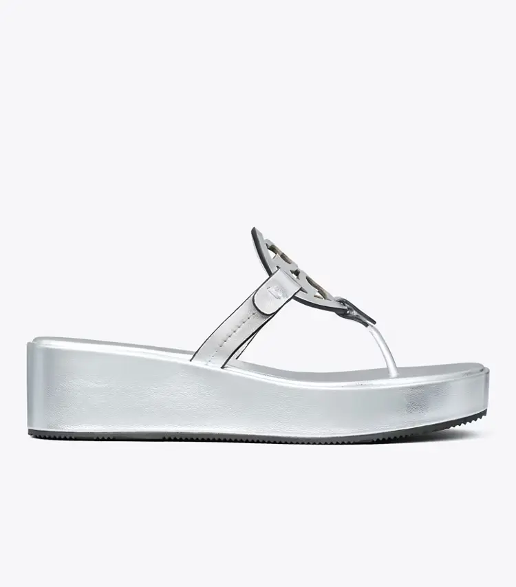 Miller Metallic Wedge Sandal - Image 3