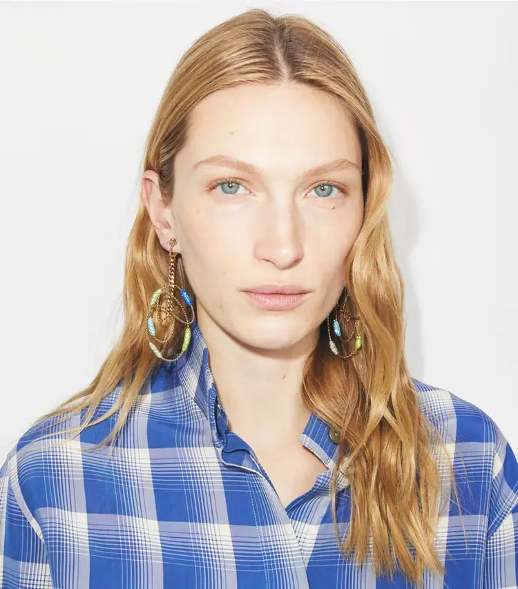 Runway Swirl Hoop Earrings - Image 2