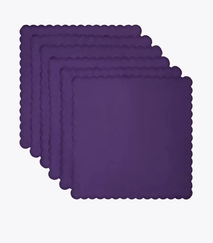 Scalloped Dinner Linen Napkin, Set Of 6 - Image 2