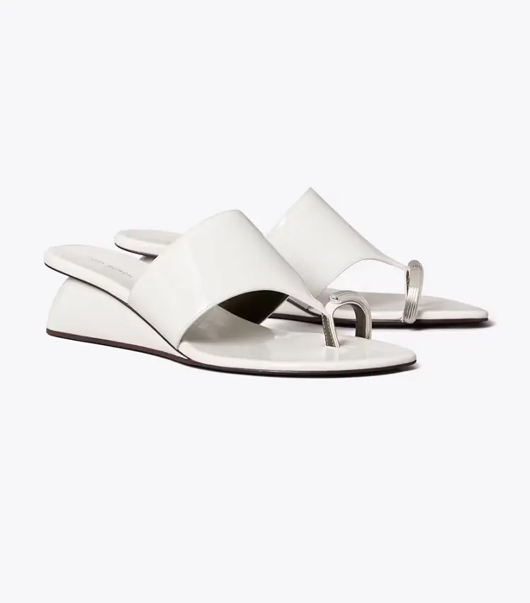 Pierced Wedge Sandal