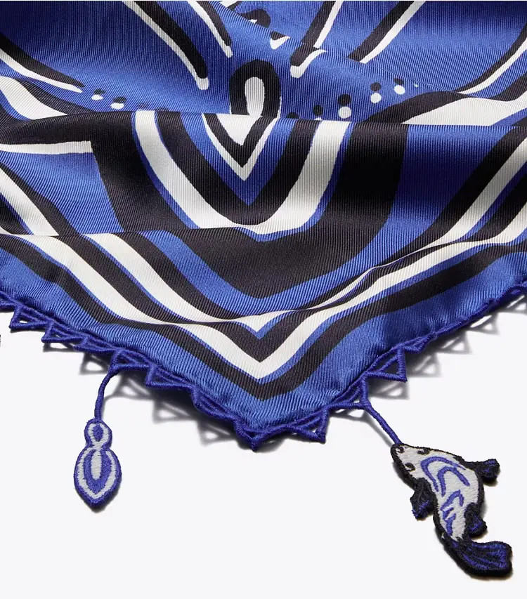 Fish Silk Square Scarf - Image 2