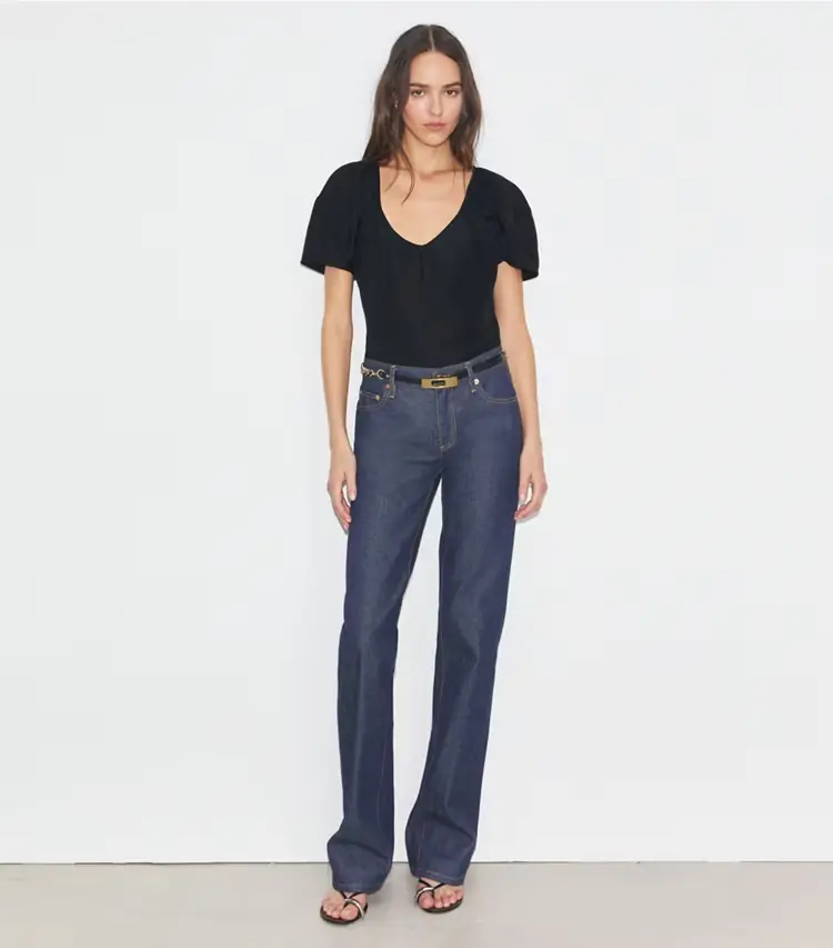 Balloon Sleeve Viscose Top - Image 3
