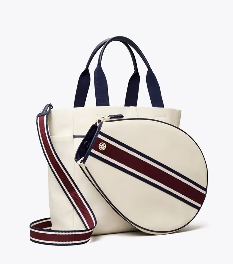 Striped Tennis Tote