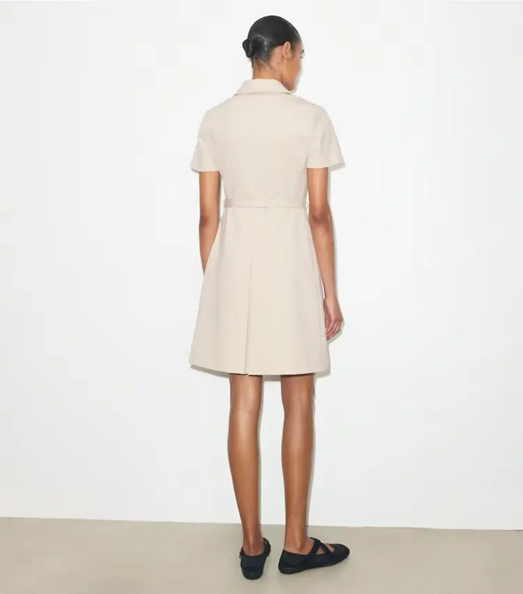 Short-Sleeve Pleated Golf Dress - Image 4