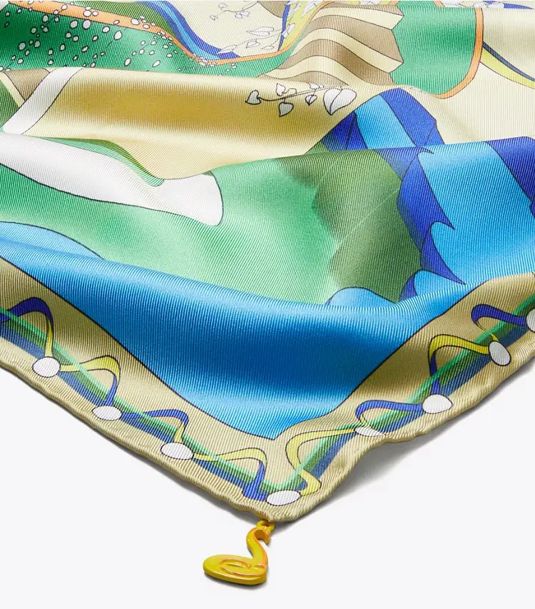 The Pool Silk Square Scarf - Image 2