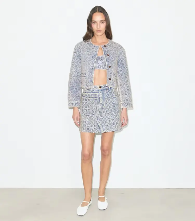 T Monogram Denim Jacket - Image 3