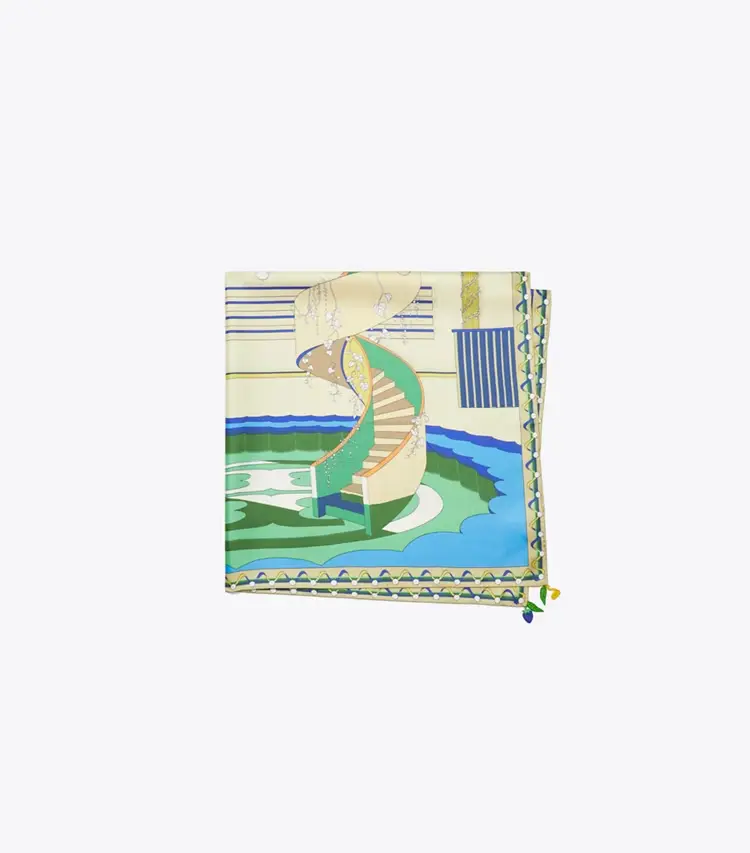 The Pool Silk Square Scarf - Image 3