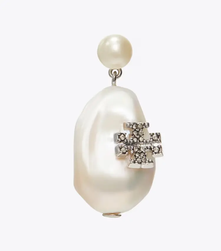 Moondance Pearl And Flower Drop Earrings - Image 2