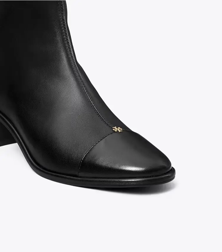 Cap-Toe Low-Heel Ankle Boot - Image 4