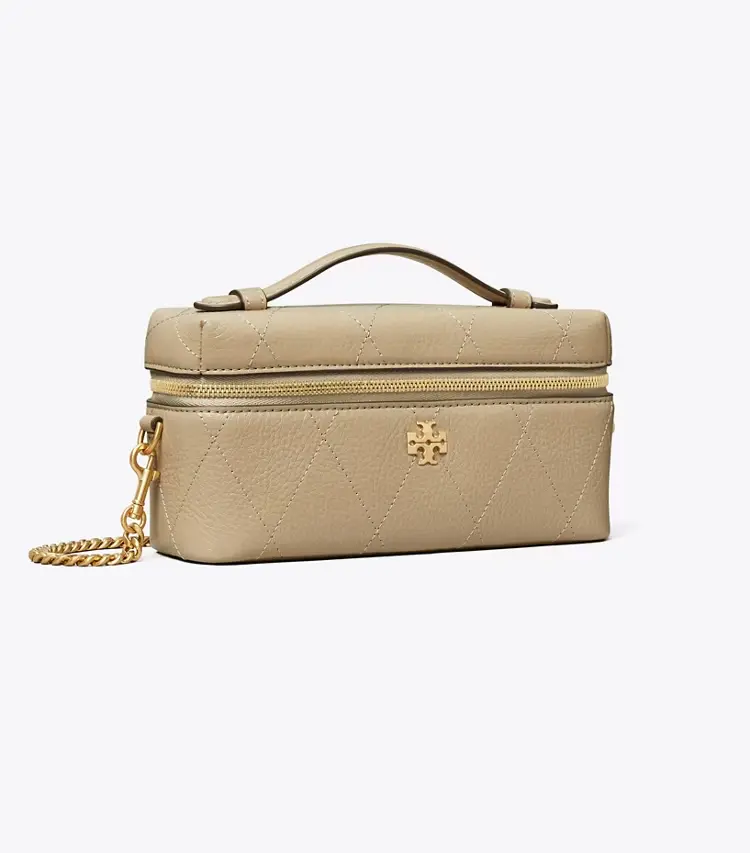 Charlie Quilted East-West Vanity Case