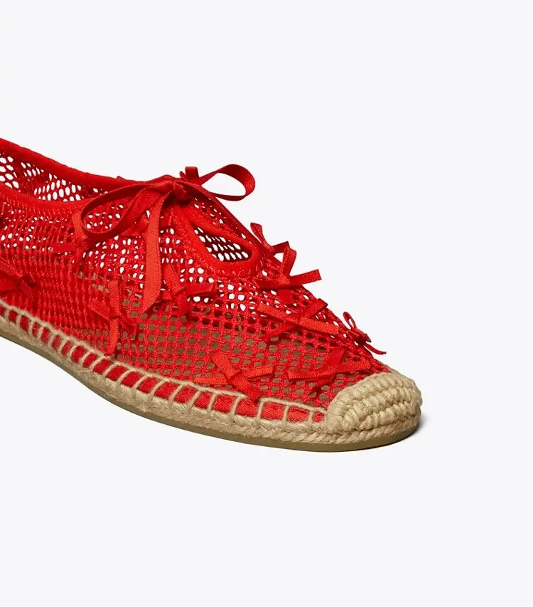 Mini Bow Mesh Espadrille - Image 3