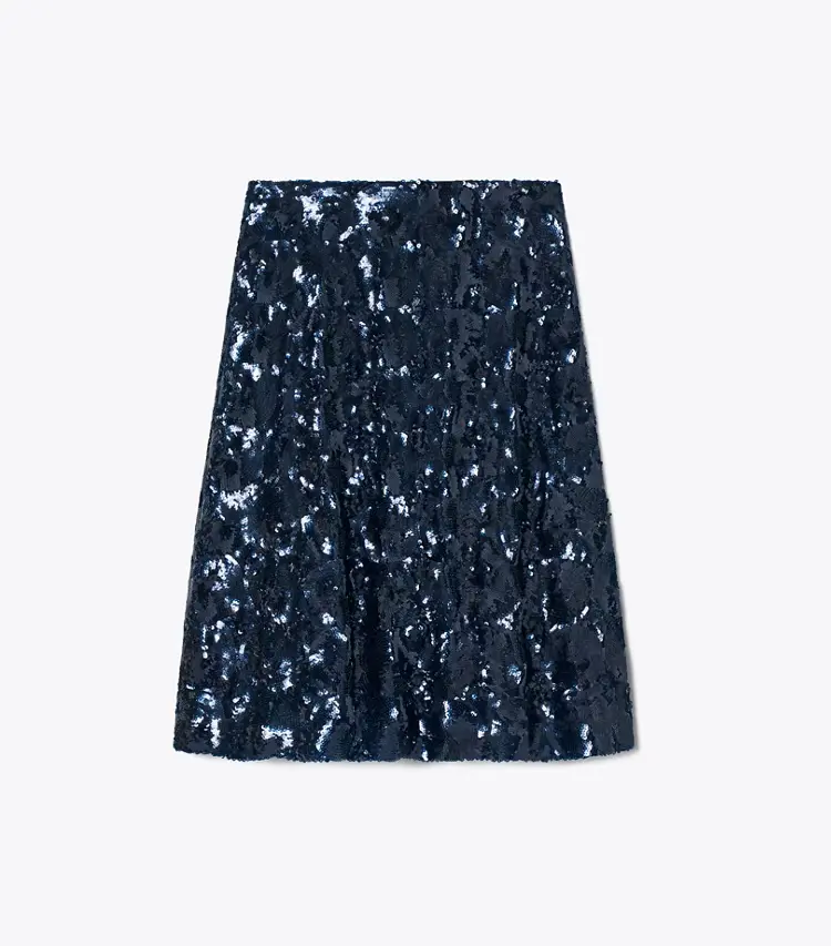 Embellished Sequin Skirt