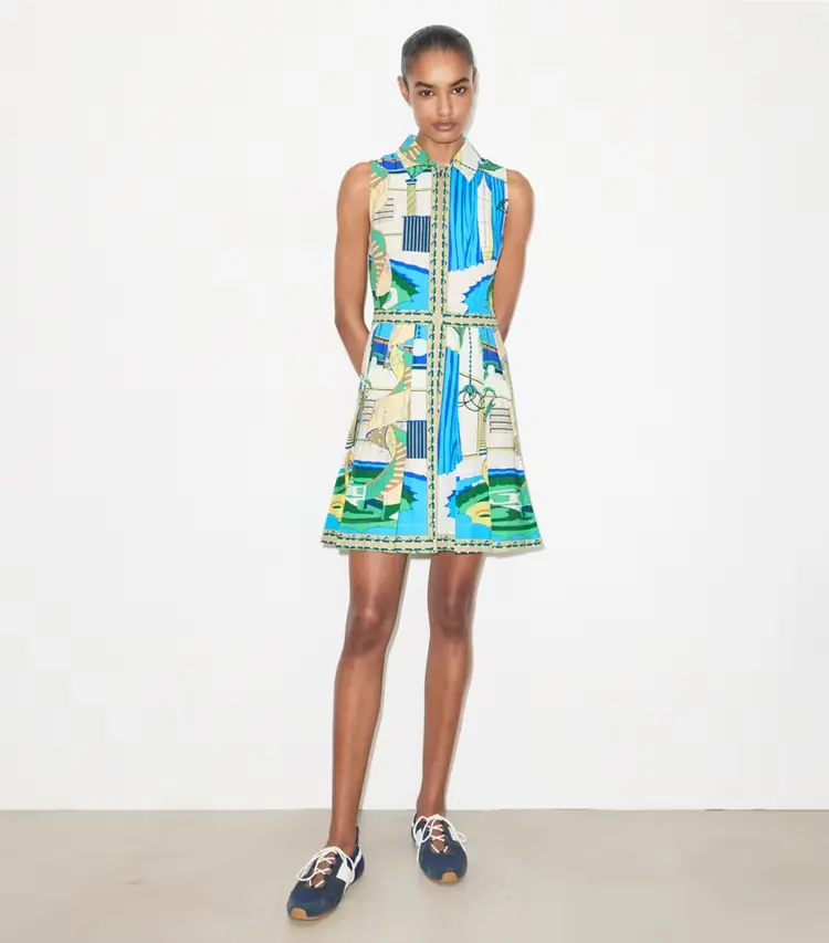 Printed Golf Dress - Image 3