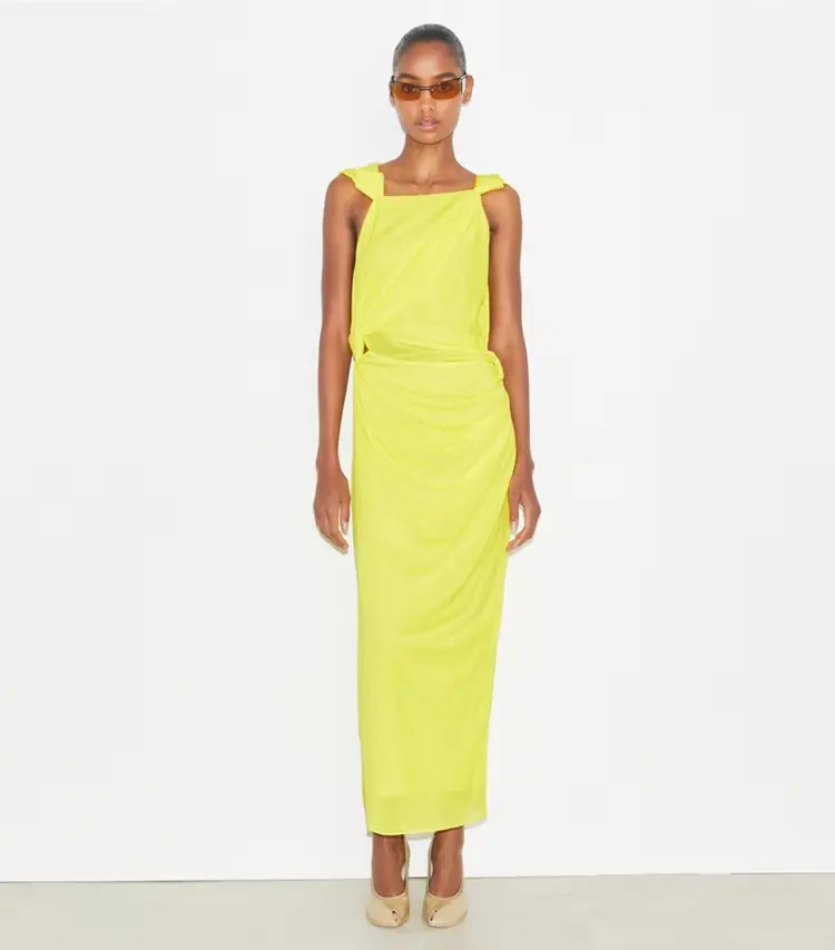 Viscose Knot Dress - Image 2