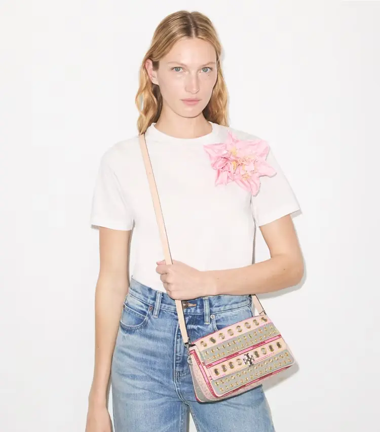 Small Charlie Embellished Shoulder Bag - Image 3