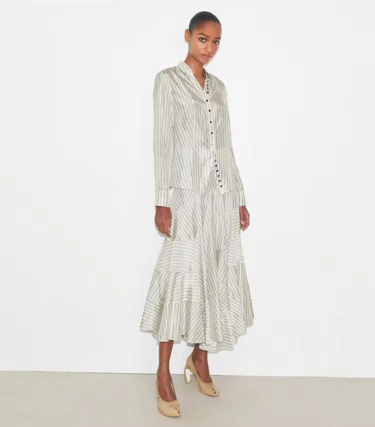 Asymmetrical Viscose Skirt - Image 2