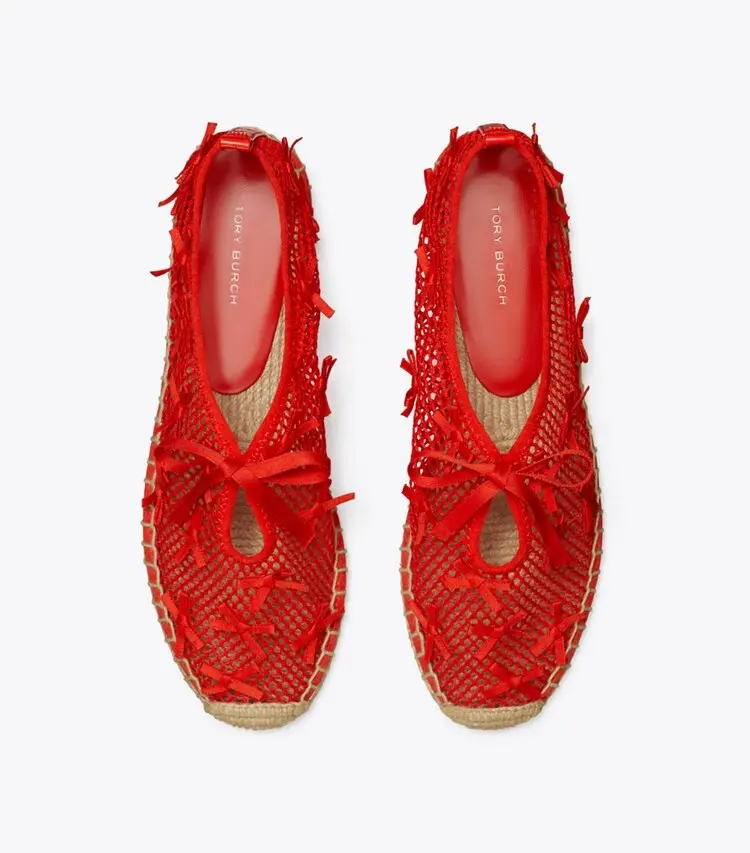 Mini Bow Mesh Espadrille - Image 4