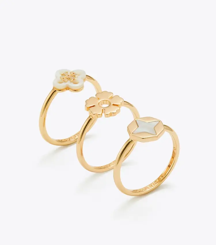 Forget Me Not Stacking Ring Set